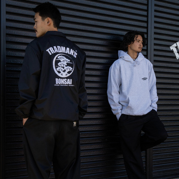 TRAD KAMON NYLON COACH JKT -BLACK-（刺繍）｜TRADMAN