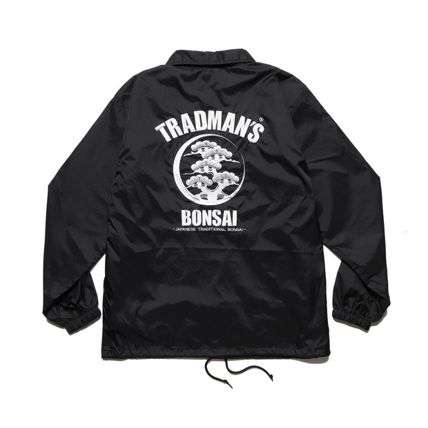 TRAD KAMON NYLON COACH JKT -BLACK-（刺繍）｜TRADMAN 