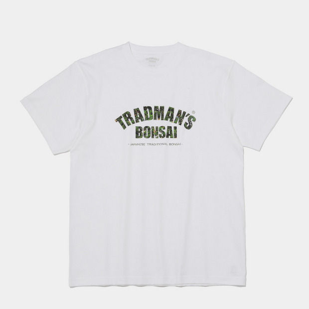 BONSAI CAMOUFLAGE TEE / ARCH LOGO WHITE