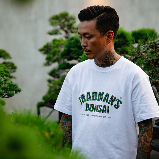 BONSAI CAMOUFLAGE TEE / ARCH LOGO WHITE 詳細画像