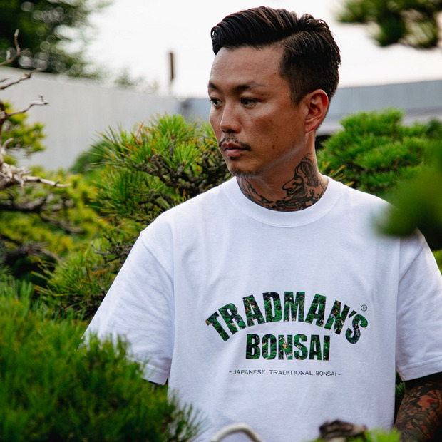 BONSAI CAMOUFLAGE TEE / ARCH LOGO WHITE 詳細画像