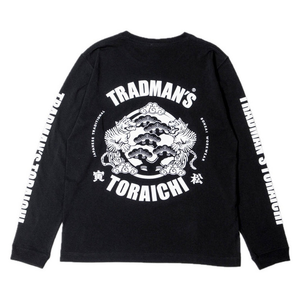 寅壱 x TRADMAN’S CREW NECK ロングT-SHIRTS ＜BLACK＞