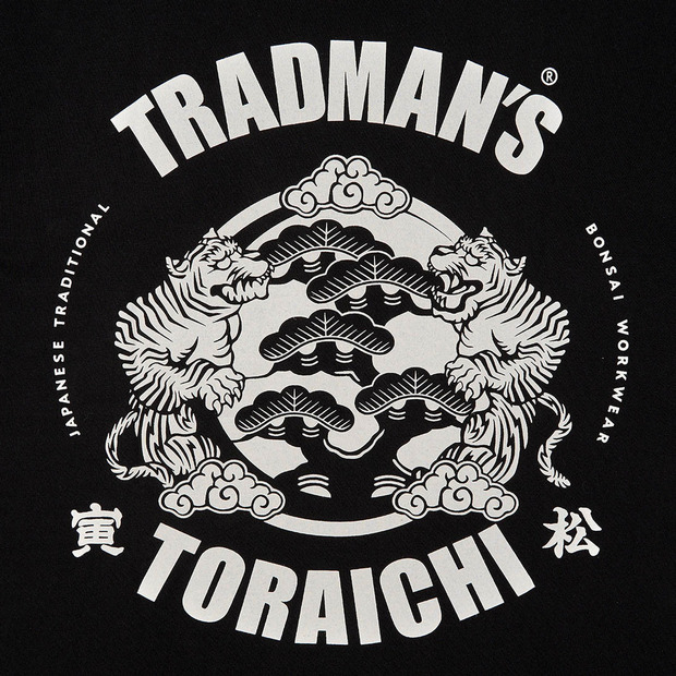 寅壱 x TRADMAN’S CREW NECK ロングT-SHIRTS ＜BLACK＞ 詳細画像