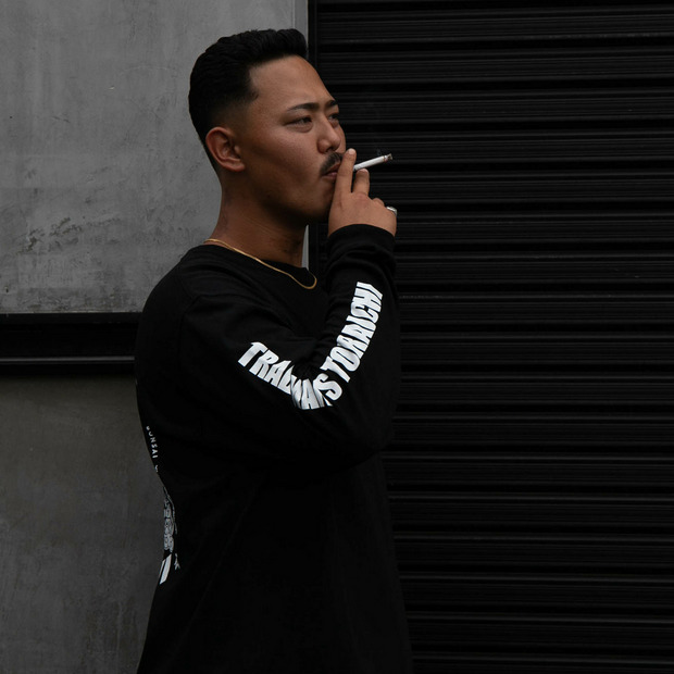 寅壱 x TRADMAN’S CREW NECK ロングT-SHIRTS ＜BLACK＞ 詳細画像