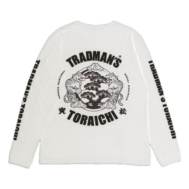 寅壱 x TRADMAN’S CREW NECK ロングT-SHIRTS ＜WHITE＞