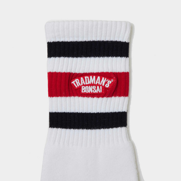 TRADMAN'S extra point socks / Black&Red 詳細画像