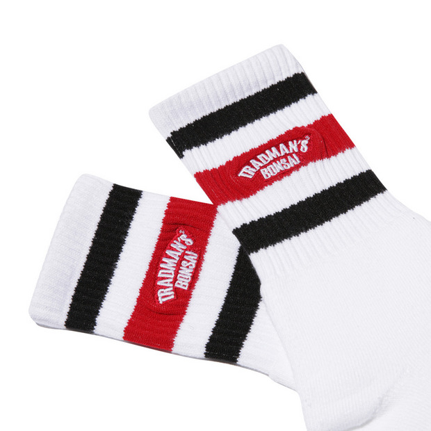 TRADMAN'S extra point socks / Black&Red 詳細画像