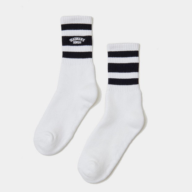 TRADMAN'S extra point socks / Black&Black 詳細画像