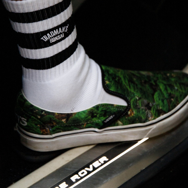 TRADMAN'S extra point socks / Black&Black 詳細画像