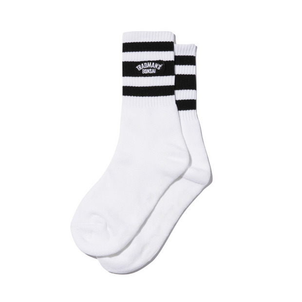 TRADMAN'S extra point socks / Black&Black 詳細画像
