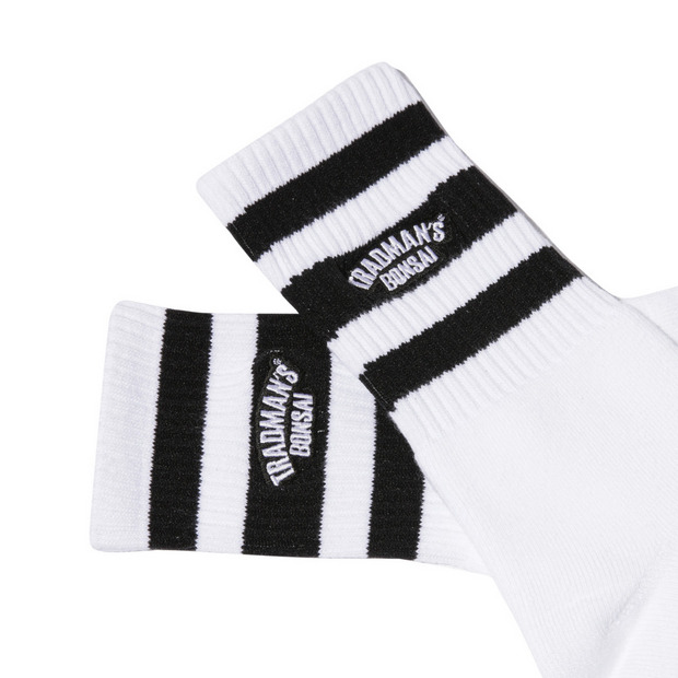 TRADMAN'S extra point socks / Black&Black 詳細画像