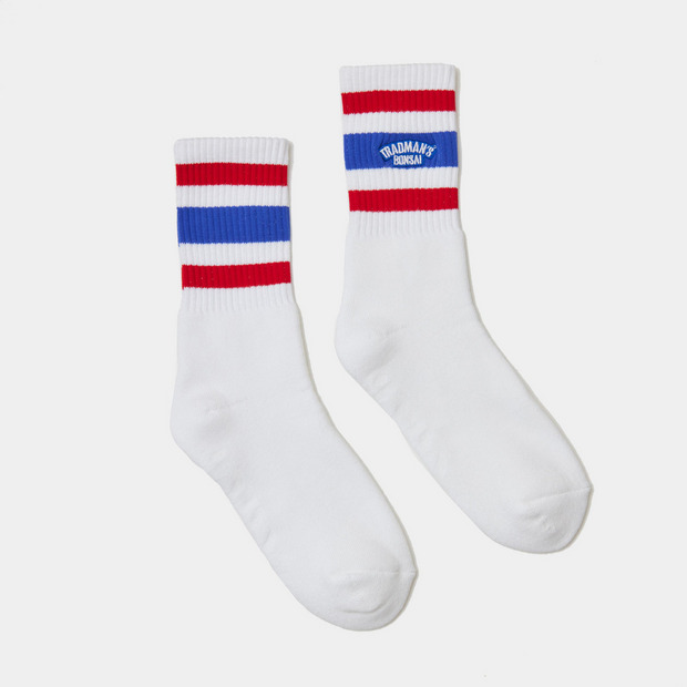 TRADMAN'S extra point socks / Blue&Red 詳細画像