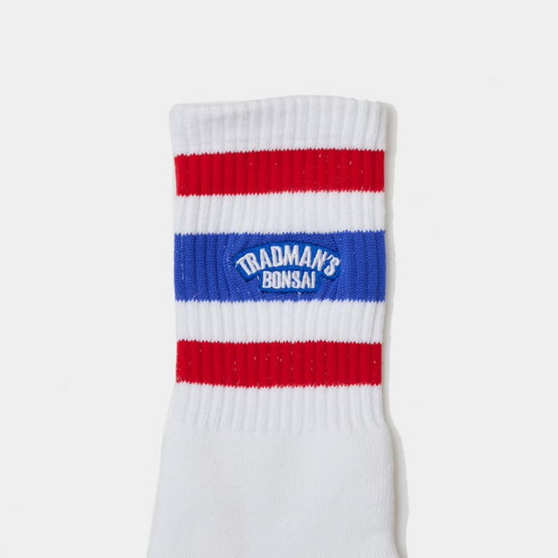 TRADMAN'S extra point socks / Blue&Red 詳細画像