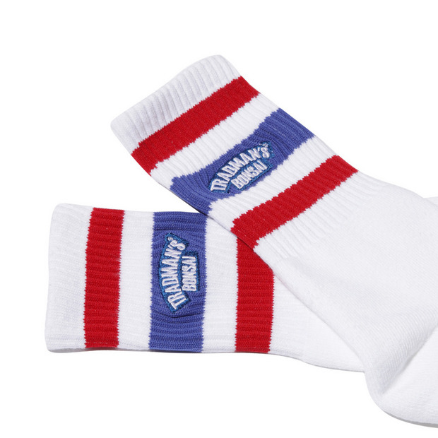 TRADMAN'S extra point socks / Blue&Red 詳細画像