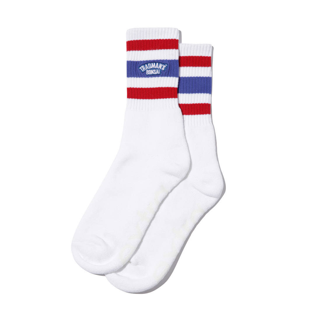 TRADMAN'S extra point socks / Blue&Red｜TRADMAN'S BONSAI ONLINE STORE